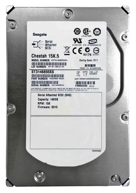 Seagate Cheetah 146GB 15K RPM 3.5 Inch SAS Hard Disk ST3146855SS